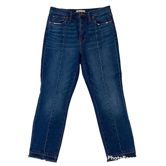 Madewell High Rise Slim BoyJean Blue‎ Denim Jeans Size 28 - Picture 1 of 8